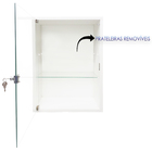 Vitrine Suspensa Com Porta De Vidro E Fechadura - 0,44 X 0,64