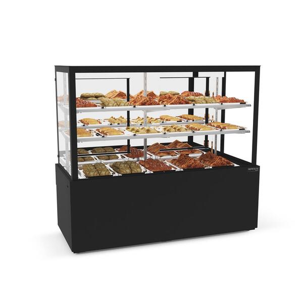 Vitrine Titanium Premium Quente Expositor Padarias 145cm 60ºc