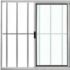 Vitro 2 Folhas 1,00 X 1,50 C/ Grade Total Alumínio Brilhante