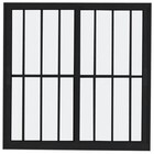 Vitro 2 Folhas 1,00 X 1,50 C/grade Total Alumínio Preto