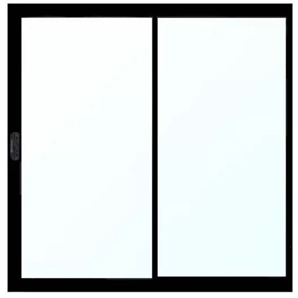 Vitro 2 Folhas 1,20 X 1,50 Alumínio Preto