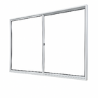 Vitrô 2 Folhas De Correr Aluminio Branco 1,00x1,20