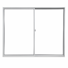 Vitrô 2 Folhas De Correr Aluminio Branco 1,00x1,50