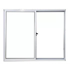 Vitrô 2 Folhas De Correr Aluminio Branco  1.00x1.00