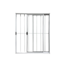 Vitrô 2 Folhas De Correr Aluminio Branco Com Grade 1,20x1,50