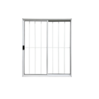 Vitrô 2 Folhas De Correr Aluminio Branco Com Grade 1,20x1,50