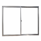 Vitrô 2 Folhas De Correr Aluminio Brilhante 1,00x1,50