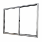 Vitrô 2 Folhas De Correr Aluminio Brilhante 1,00x1,50