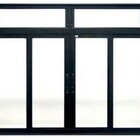 Vitro 4 Folhas 1,00 X 1,20 C/band. Alumínio Preto