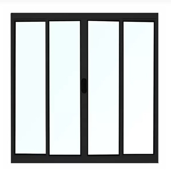 Vitro 4 Folhas 1,20 X 1,20 Alumínio Preto