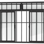 Vitro 4 Folhas 1,20 X 1,20 C/b.c/g Total Alumínio Preto