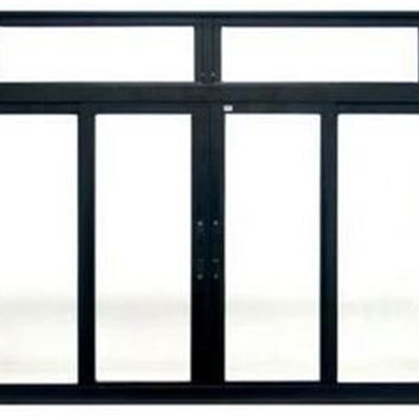 Vitro 4 Folhas 1,20 X 2,00 C/band. Alumínio Preto