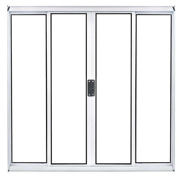 Vitrô 4 Folhas De Correr  - Alumínio Branco 1,20 X 1,50
