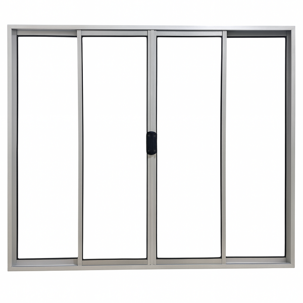 Vitrô 4 Folhas De Correr Aluminio Branco 1,00x1,20