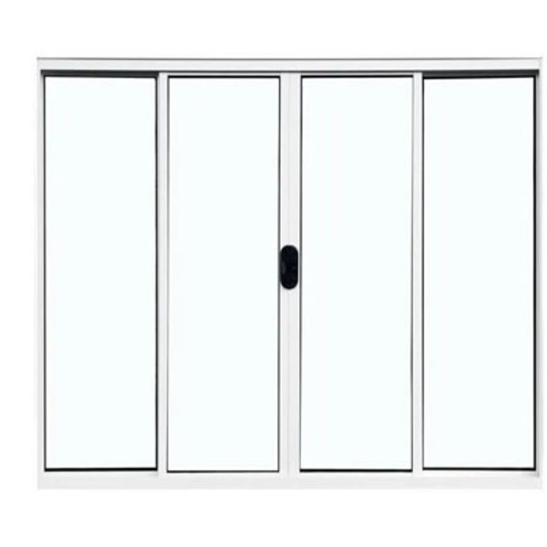 Vitrô 4 Folhas De Correr Aluminio Branco  1.00x1.00