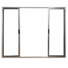 Vitrô 4 Folhas De Correr Aluminio Brilhante 1,00x1,00