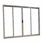 Vitrô 4 Folhas De Correr Aluminio Brilhante 1,00x1,50