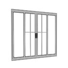 Vitrô 4 Folhas De Correr C/ Grade Parcial - Alumínio Brilhant