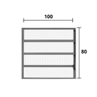 Vitro Basculante Alumínio Branco 80 (a) X 1.00 (l) - Hale