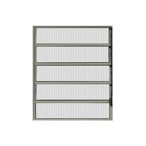 Vitro Basculante Alumínio Brilhante 1.00 X 1.00 - Hale