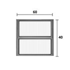 Vitro Basculante Alumínio Brilhante 40 X 60 - Hale