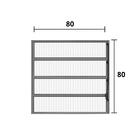 Vitro Basculante Alumínio Brilhante 80 (a) X 80 (l)- Hale