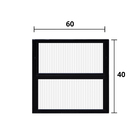 Vitro Basculante Alumínio Preto 40 (a) X 60 (l) - Hale