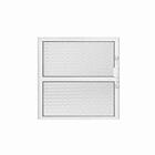 Vitrô Basculante Canelado Fit Em Alumínio Branca - 40x40