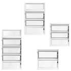 Vitro Basculante De Alumínio 1°seção Vidro Mini Boreal 0,80 X