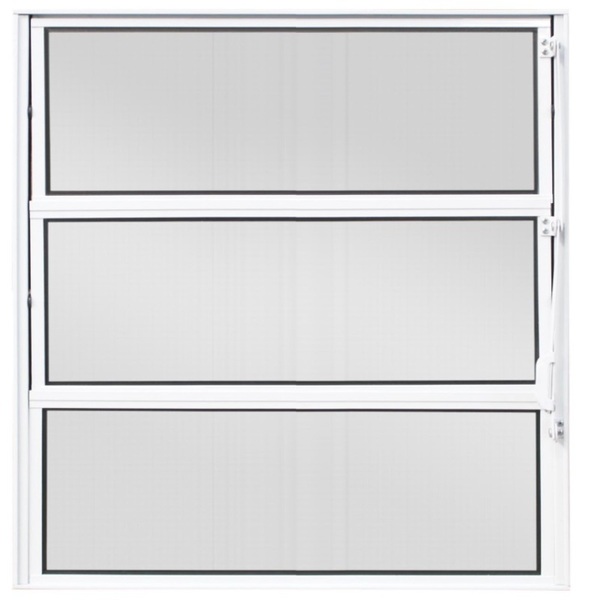 Vitro Basculante De Alumínio 1°seção Vidro Mini Boreal 1,00 X