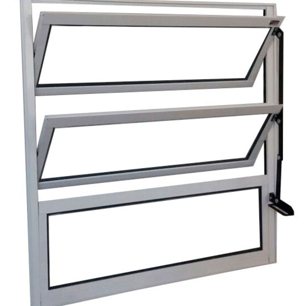 Vitro Basculante De Alumínio  1,00 X 1,00 Linha All Soft Cor