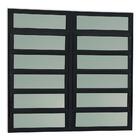 Vitro Basculante De Alumínio Preto Vidro Boreal - 120x150