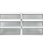 Vitro Basculante Em Aluminio Branco Com 02 Seções  Medidas:40