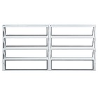 Vitro Basculante Em Aluminio Branco Com 02 Seções  Medidas:60