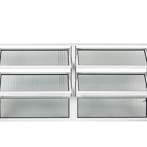 Vitro Basculante Em Aluminio Branco Com 02 Seções  Medidas:60