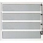 Vitro Basculante Em Aluminio Branco Medidas:40x60