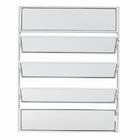 Vitro Basculante Em Alumínio Classic Branca - 100x60