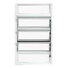 Vitro Basculante Em Alumínio Classic Branca - 100x60