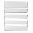 Vitro Basculante Em Alumínio Classic Branca - 100x60