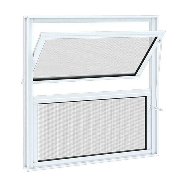 Vitro Basculante Em Alumínio Classic Branca - 40x80