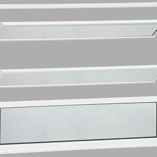 Vitro Basculante Em Alumínio Classic Branca Boreal - 50x60