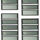 Vitro Basculante Em Alumínio Classic Preto - 50x50