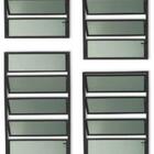 Vitro Basculante Em Alumínio Classic Preto - 60x60