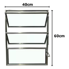 Vitrô Basculante Janela Banheiro Alumínio Vidro Boreal 60x40