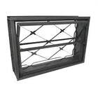 Vitro Basculante Para Banheiro Ventilação 40x60 Com Grade Met