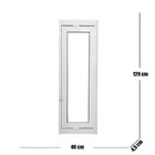 Vitro Capelinha Alumínio Branco Linha Veneza Medidas: 120 X 40