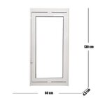 Vitro Capelinha Alumínio Branco Linha Veneza Medidas: 130 X 60