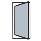 Vitro Capelinha Aluminio Preto 1.20xx0.60