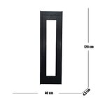 Vitro Capelinha Alumínio Preto Linha Veneza Medidas: 120 X 40