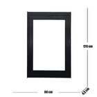 Vitro Capelinha Alumínio Preto Linha Veneza Medidas: 120 X 60